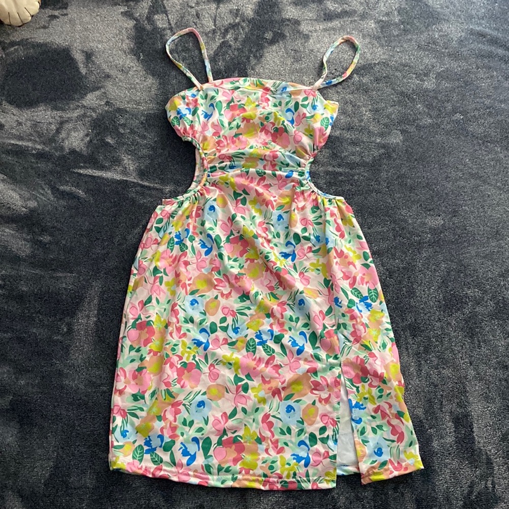 Floral Slit Dress